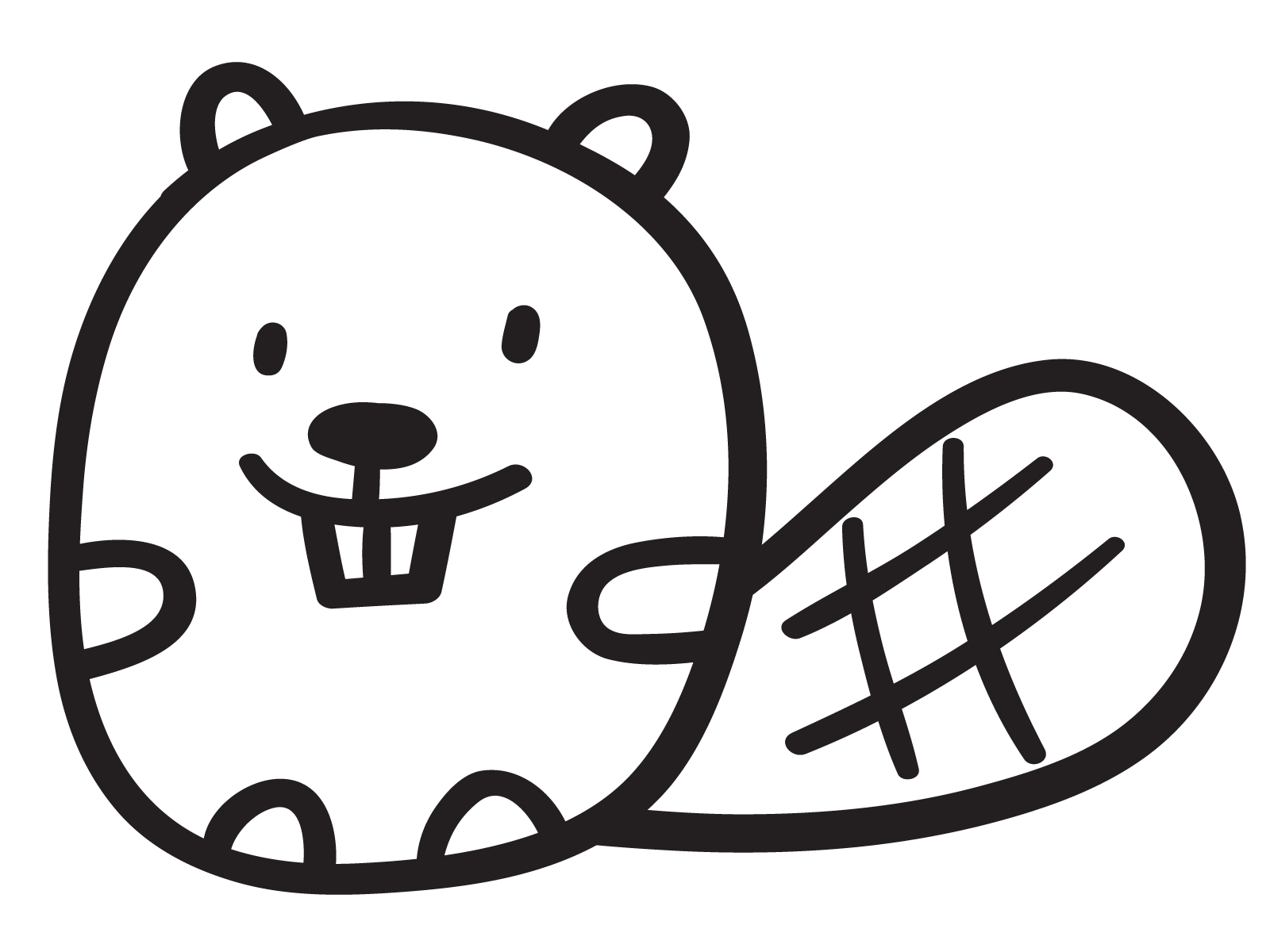 Beaver animal beaver design graphic design icon illustration logo mark symbol