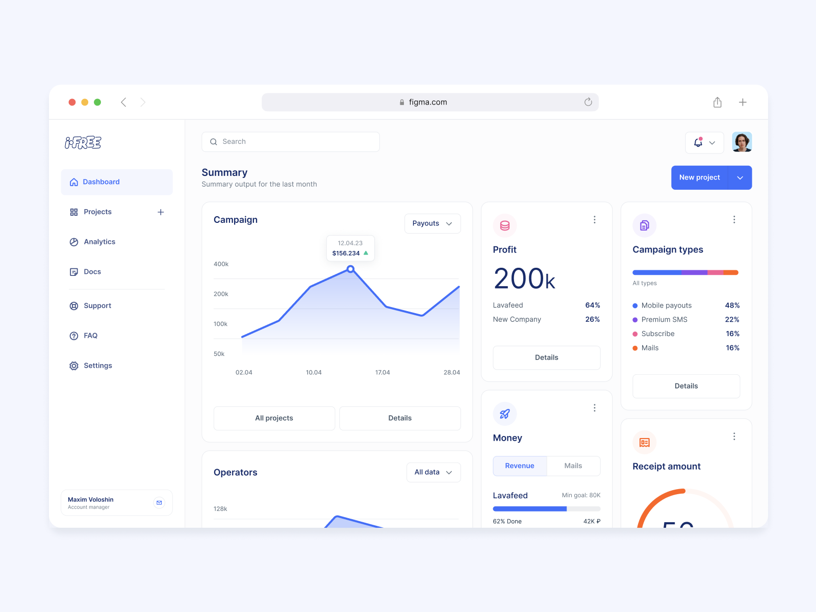 Example of Web / Mobile App UI/UX