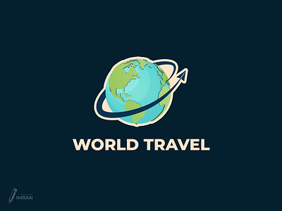 World Travel - Logo Design(Unused) app logo brand identity branding creative logo design gradient logo graphic design icon illustration logo minimal logo modern logo travel world