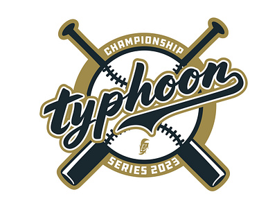 Typhoon Baseball Team branding logo typography