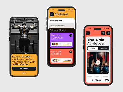 Remote Coaching Software app app design branding coaching design figma fitness illustration logo sport ui ux web workout
