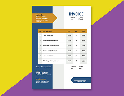 Invoice Design invoice design