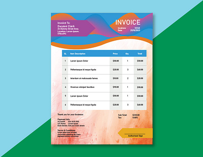 Invoice Design invoice design