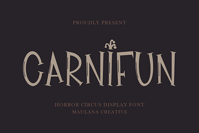 Carnifun Horror Circus Display Font animation branding font fonts graphic design logo nostalgic