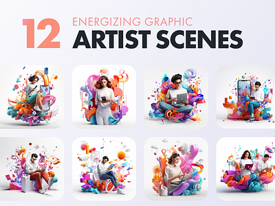 Abstract Creative Scenes artist creative free graphics illustrations images scenes