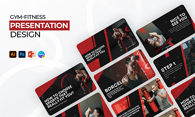 Gym Fitness Presentation Design business presentation canva presentation design graphic design pitch deck powerpoint powerpoint presentation presentation design