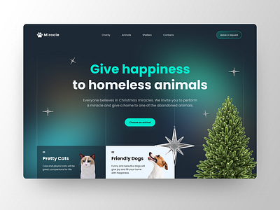 Miracle - pet shelter✨ design graphic design ui ux