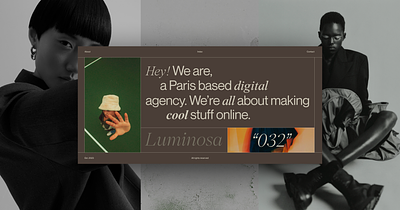 Agency Website - Concept agency awwwards branding font hero hero section inspiration landing page luxury photography typography ui ui design uiux ux ux design vfashion web web design website design
