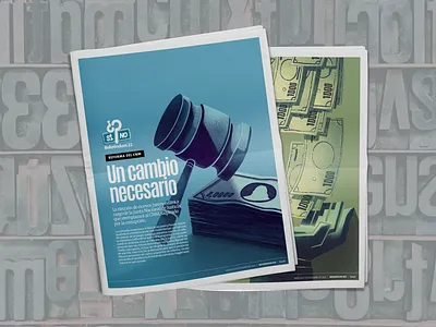 Economic journal cover editorial illustration newspaper