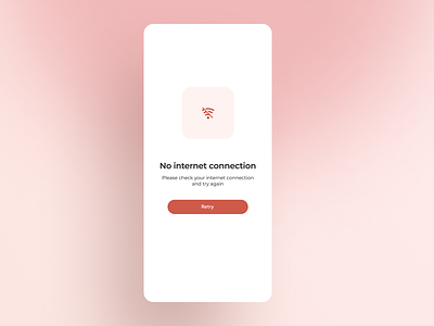 No internet screen dailyui error screen no internet screen ui design ui ux uidailychallenge