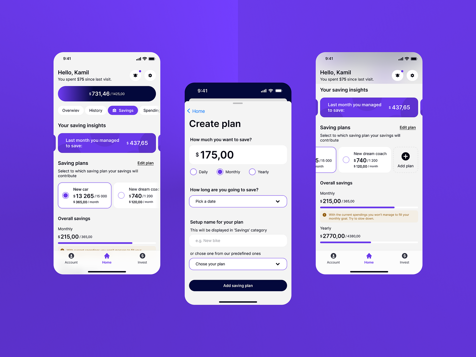 Mobile UI creator dialog by Kamil Łempiński on Dribbble