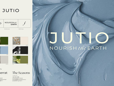 JUTIO - Nourish the Earth app brand identity branding design graphic design illustration logo typography ui ux vector wellness