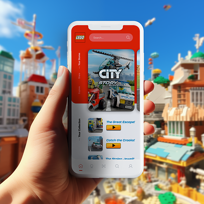 Lego City 'Story Builders' App app ar design game gaming interactive interface ios lego mobile mr ui vr