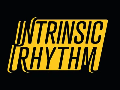 Intrinsic Rhythm Logo branding design graphic design logo music record label typography