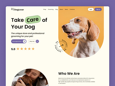 CanineCorner Site - Concept design figma logo platform ui web website