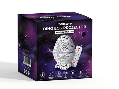 Galaxy Projector and Night Light lamp packaging amazon product packaging box design box packaging illustration night light lamps packaging packaging design projector packaging ui