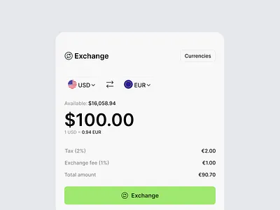 Finance Module crypto finance fintech ui web3
