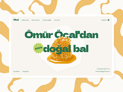 Honey apiary page design design ui