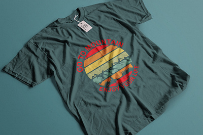 T-Shirt Mockup 3d branding business design graphic design hill logo mockup motion graphics mountain premium pro retro t shirt top trending viral