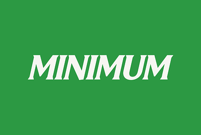 Minimum Logotype branding italic logo logotype minimal modern serif simple wordmark
