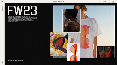Sunglasses Landing Page dailyuichallenge design ecommerce editorial fashion landingpage magzine shopping uidesign