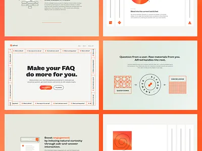 Alfred — Webdesign for a homepage ai driven alfred edgy faqwidget frontend geometric gradient homepage homepage design hubspot minimalist ui design webdesign