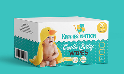 Baby Wipes packaging amazon product packaging baby product packaging box design boxpackaging illustration label design paxkaging design product design product packaging ui