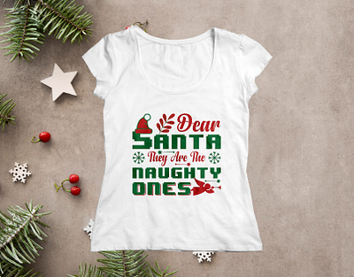 Dear Santa They Are The Naughty Ones T-shirt Design christmas day christmas t shirt christmas t shirt design christmas tree shirt christmasdecor christmastime custom t shirt graphic graphic t shirt design merry minimal shirts t shirt tee typography