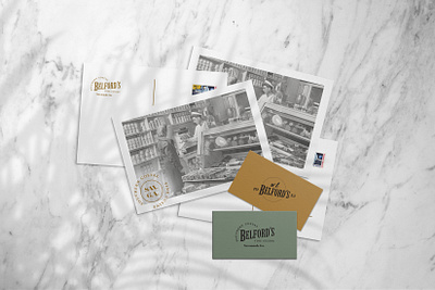 Belford's | Brand Exploration branding graphic design logo postcard restaurant