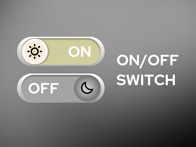 On/Off Switch 🔦015 #DailyUI light moon off on onoff sun switch ui uidesign uidesigner uxdesigner uxui
