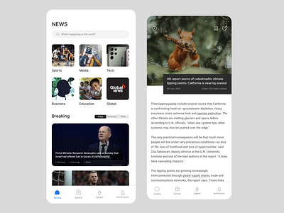 News app ui design app design app ui design app ui ux design attractive ui design design figma design graphic design latest shot news app design news app design ideas news app ui design product design screen ui design simple ui trending ui ui design ui ux design ux design