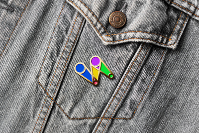 Visual Arts Foundation | Logo Enamel Pin enamel pin graphic design logo pin