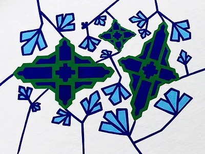 Things are complicated design floral flowers geometric hand drawn illustration marker ornamental posca