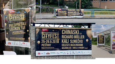 Cityfest Piestany, Prints, billboard, posters banner billboard cityfest design designer graficky dizajner grafik music festival piestany poster slovakia slovensko