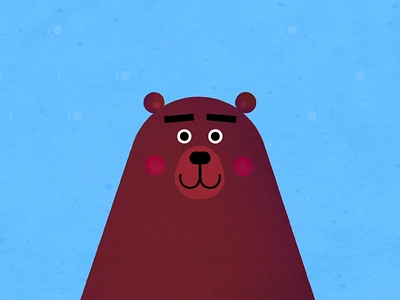 Can't bear it 2d after effects animation bear character character animation characteranimation face illustration motion design motion graphics rain umbrella weather