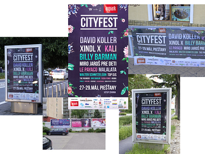 Cityfest Piestany prints, citylight, billboard, banners banner billboard cityfest citylight design designer graficky dizajner grafik music festival piestany slovakia slovensko