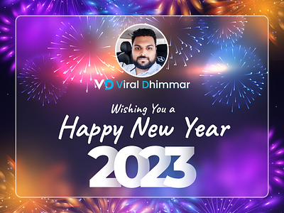 Viral Dhimmar designer graphic design happy new year new new year pofile ui uiux ux viral dhimmar