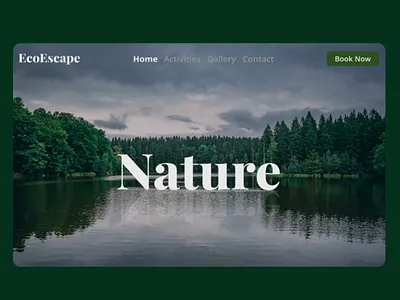 Nature Retreat Landing Page dailyui design ui uidesign web webdesign