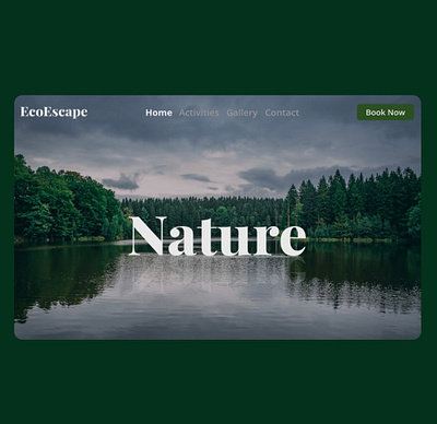 Nature Retreat Landing Page dailyui design ui uidesign web webdesign