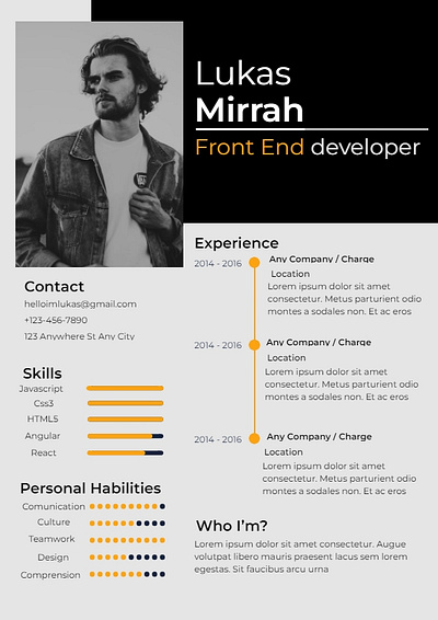 CV example cv design