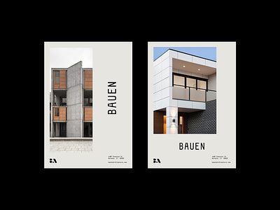 Bauen Architecture | Print Exploration architecture branding graphic design layout logo print