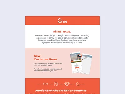 Xome Email Promo auction branding digital marketing email email design marketing promo promotion real estate