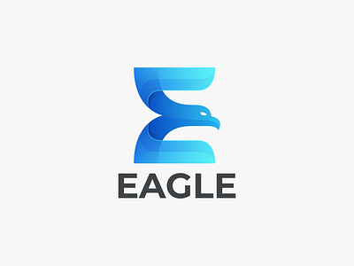 EAGLE branding design e coloring e logo eagle coloring graphic design icon logo