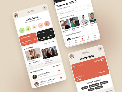 Mental health for men mobile planform app design branding charity dashboard design friendly graphic design health app illustration logo mental health mental help mobile app mood tracking psychology ui ux vector visual identity web