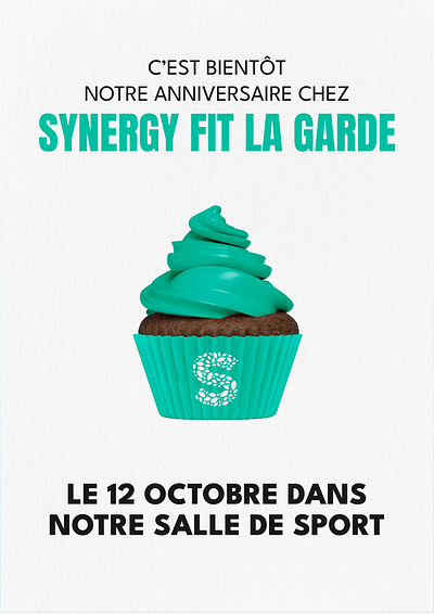 Affiches pour Synergy Fit graphic design