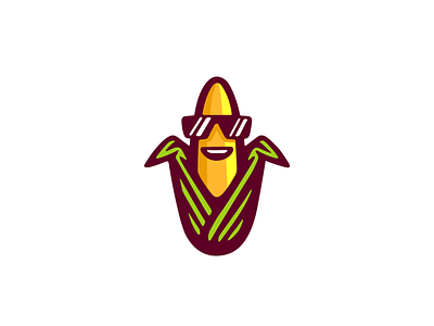 Cute Corn Fellow Logo brand branding corn fellow for sale logo mark nagual design plant