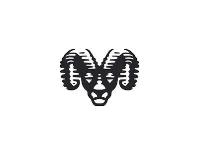 Mystic Ram Logo animal brand branding for sale horns logo mark nagual design ram