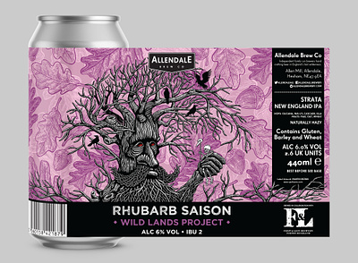 Beer Label Design for Allendale Brewery beer art beer branding beer can beer label beer label design black white brewery design drawing drink packaging fantasy food beverage freehand digital illustration graphic design hand drawn illustration packaging design packaging layout pattern victorian style