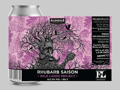 Beer Label Design for Allendale Brewery beer art beer branding beer can beer label beer label design black white brewery design drawing drink packaging fantasy food beverage freehand digital illustration graphic design hand drawn illustration packaging design packaging layout pattern victorian style