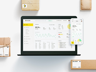 Box Swift Dashboard UI app dashboard design mobile ui ux web